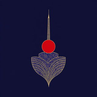 Cracklefeather style, Midjourney V6.1: bold minimalist logo design for Istanbul city municipal services