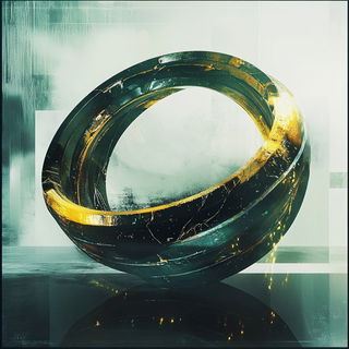 Fablegill style, Midjourney V6.1: abstract 3D render