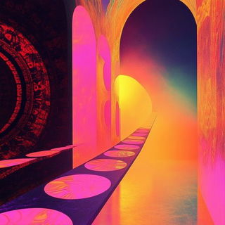Lunarcascade style, Midjourney V6.1: abstract 3D render