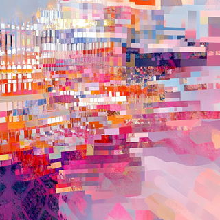 Pagodawash style, Midjourney V6.1: abstract 3D render