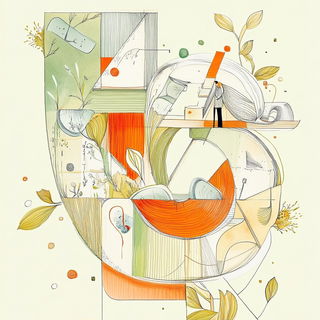 Fluorodye Gridism style, Midjourney V6.1: typographic composition with large letters