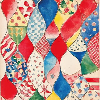 Pulpflare Papermaking style, Midjourney V6.1: creative pattern composition