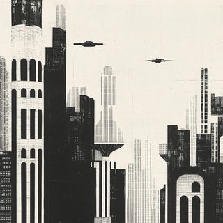 Magma Mirror style, Midjourney V6.1: megacity with futuristic bioarchitecture