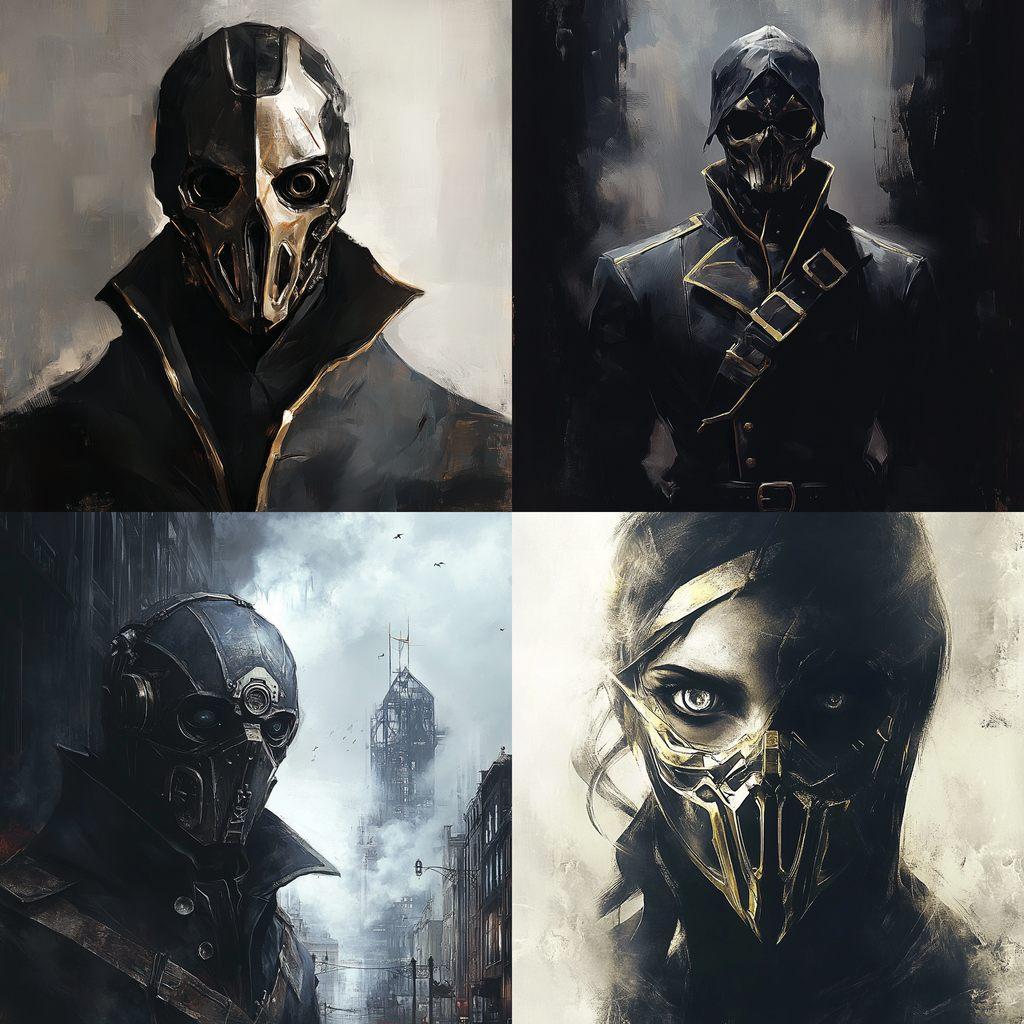 Dishonored style, Midjourney V6.1, render 1 of 4