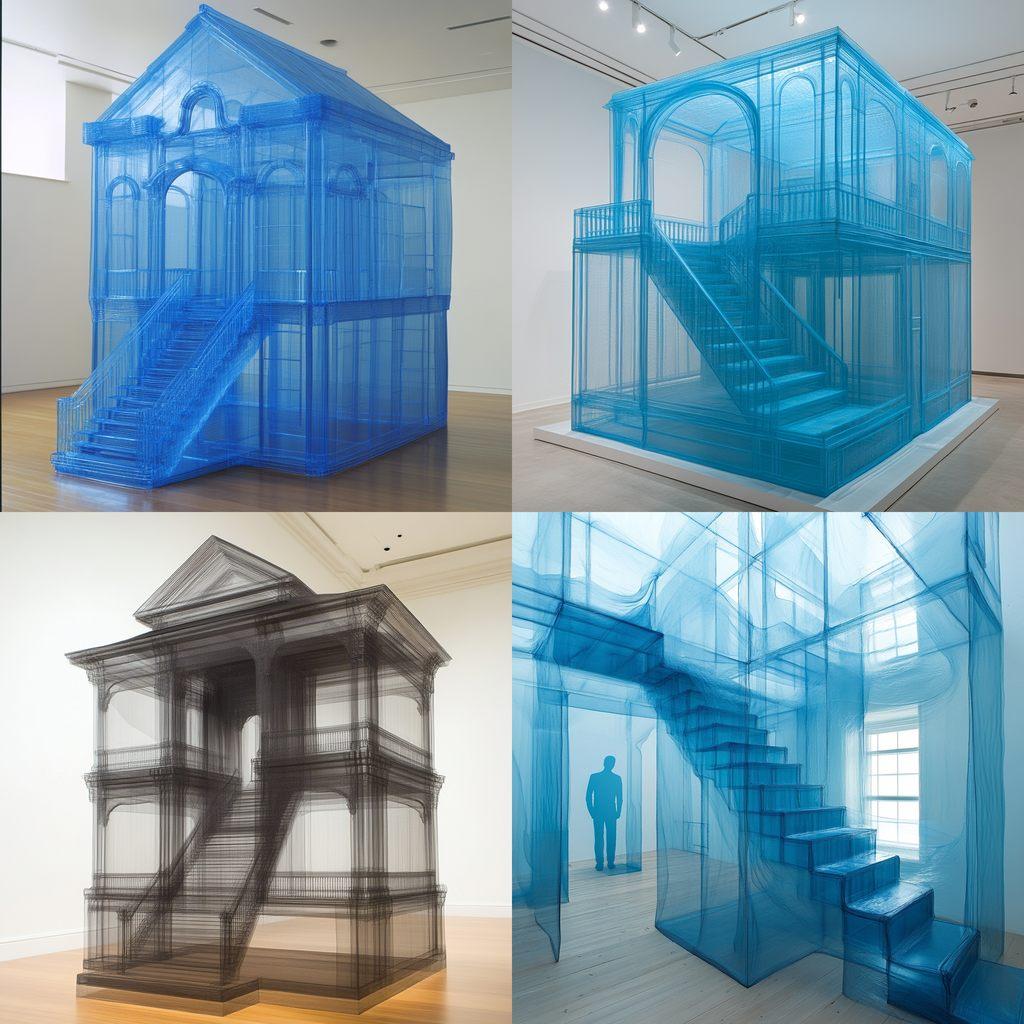 Do Ho Suh style, Midjourney V6.1, render 1 of 4