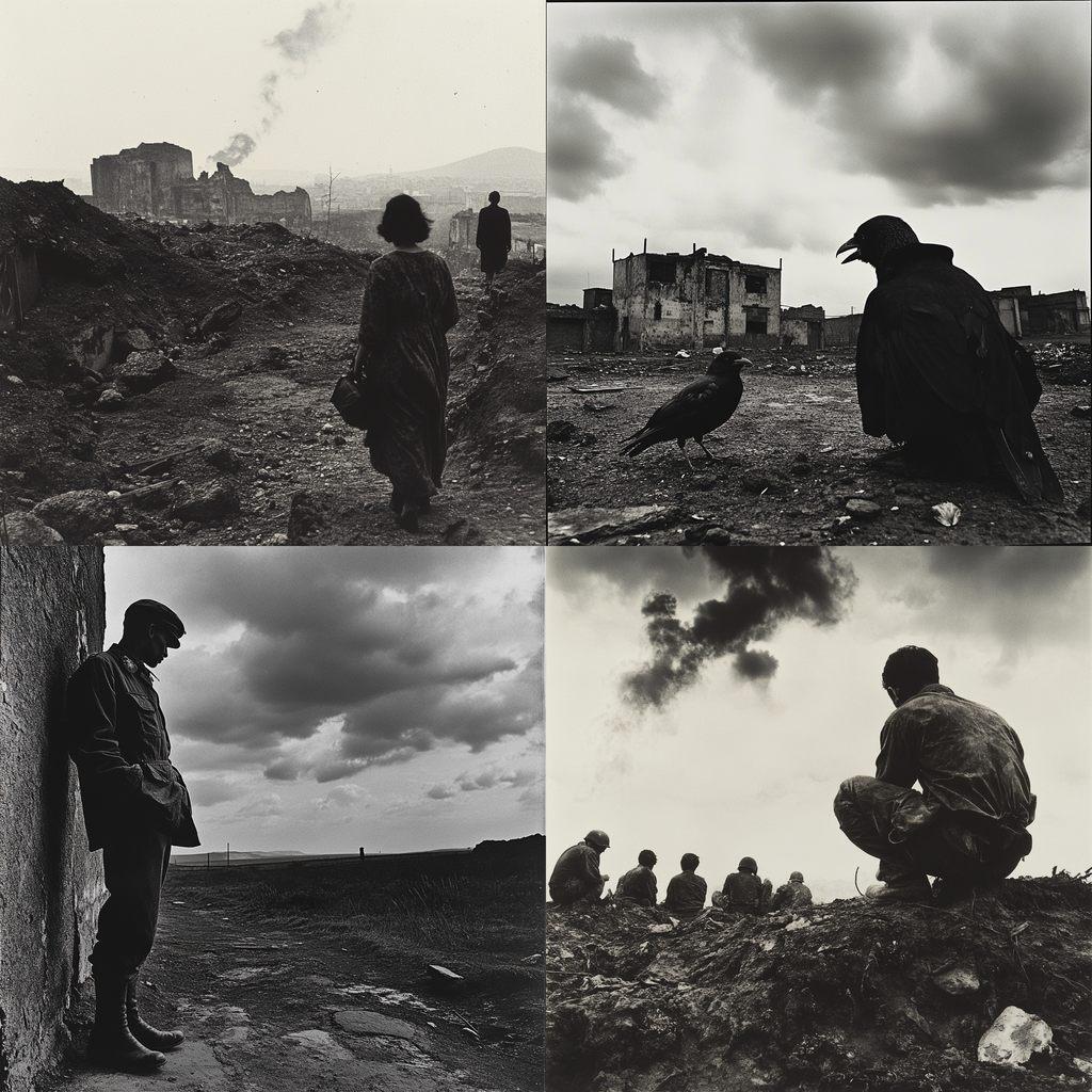 Don McCullin style, Midjourney V6.1, render 1 of 4
