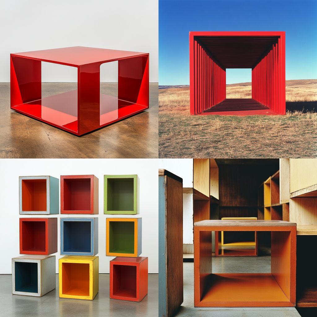 Donald Judd style, Midjourney V6.1, render 1 of 4