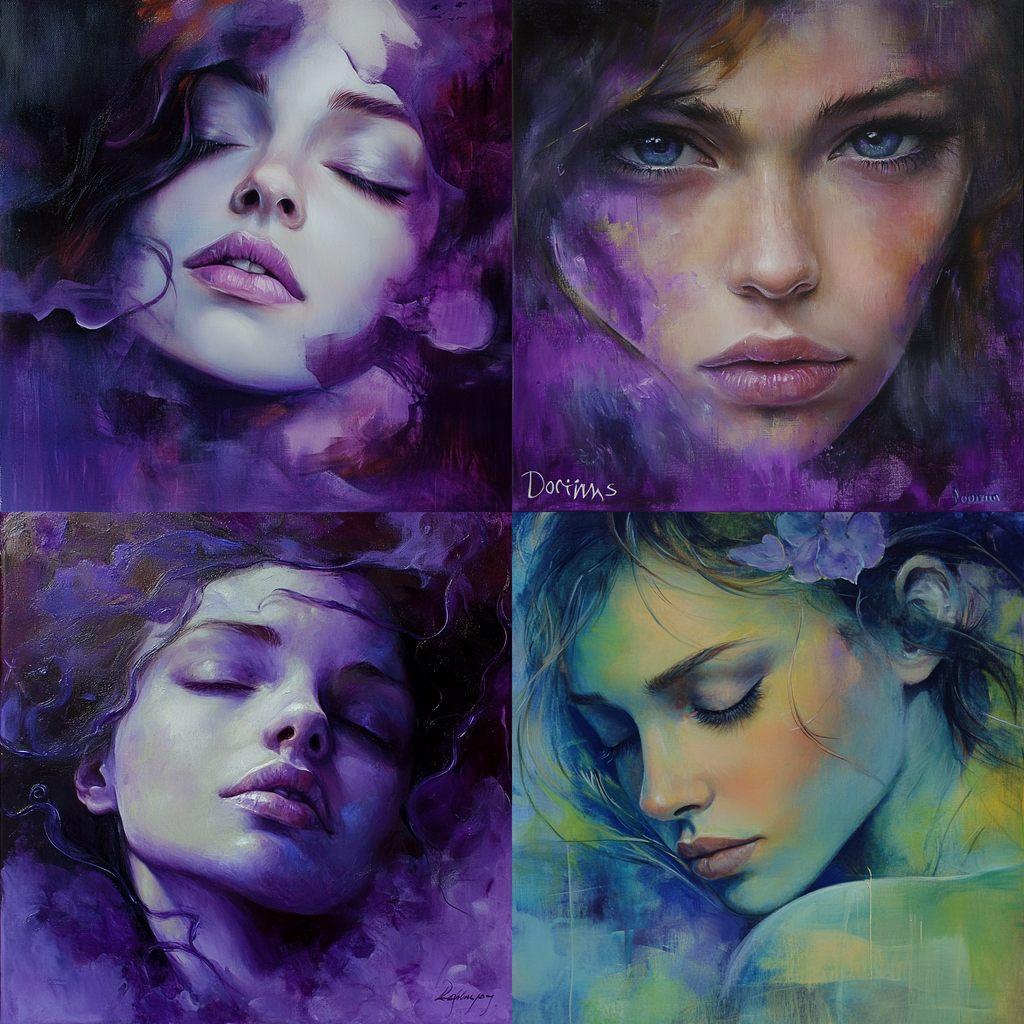 Dorina Costras style, Midjourney V6.1, render 1 of 4