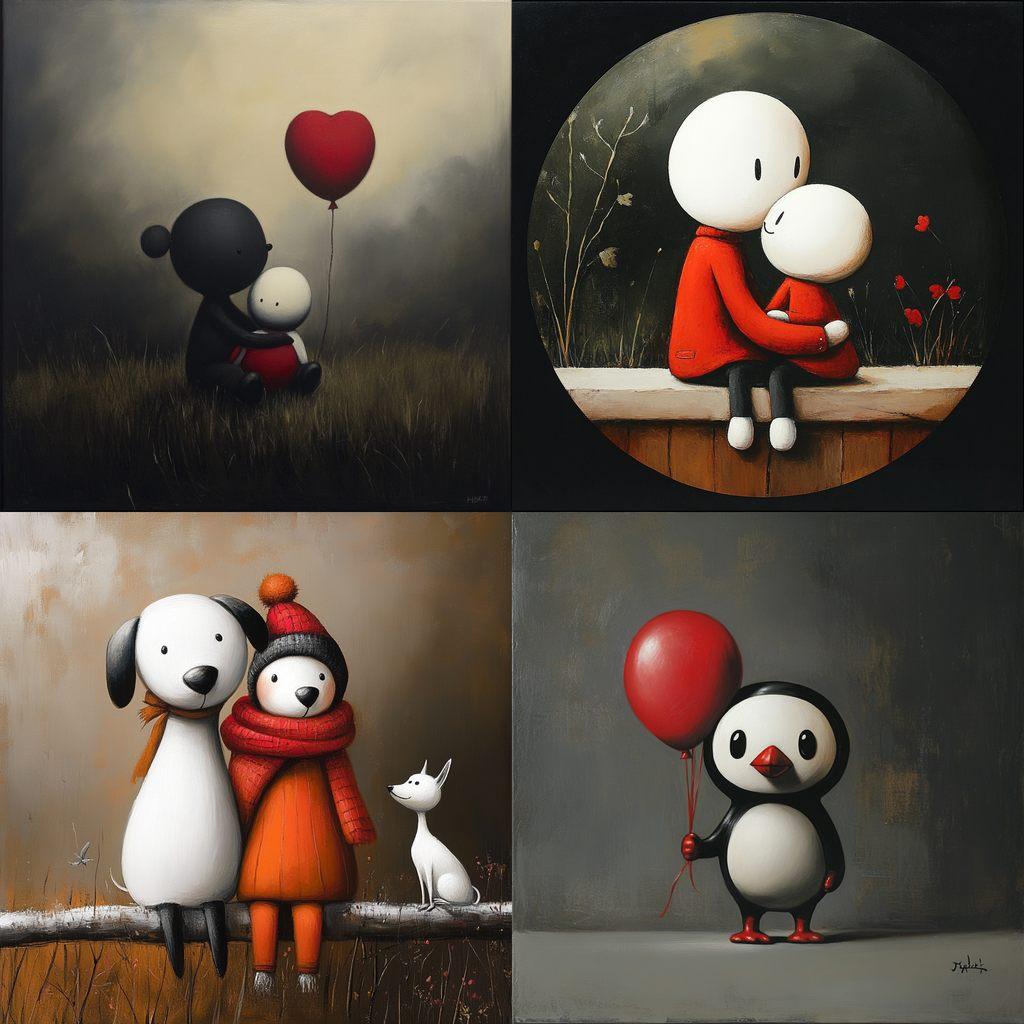 Doug Hyde style, Midjourney V6.1, render 1 of 4