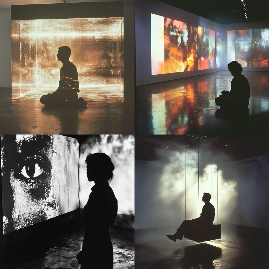 Douglas Gordon style, Midjourney V6.1, render 1 of 4