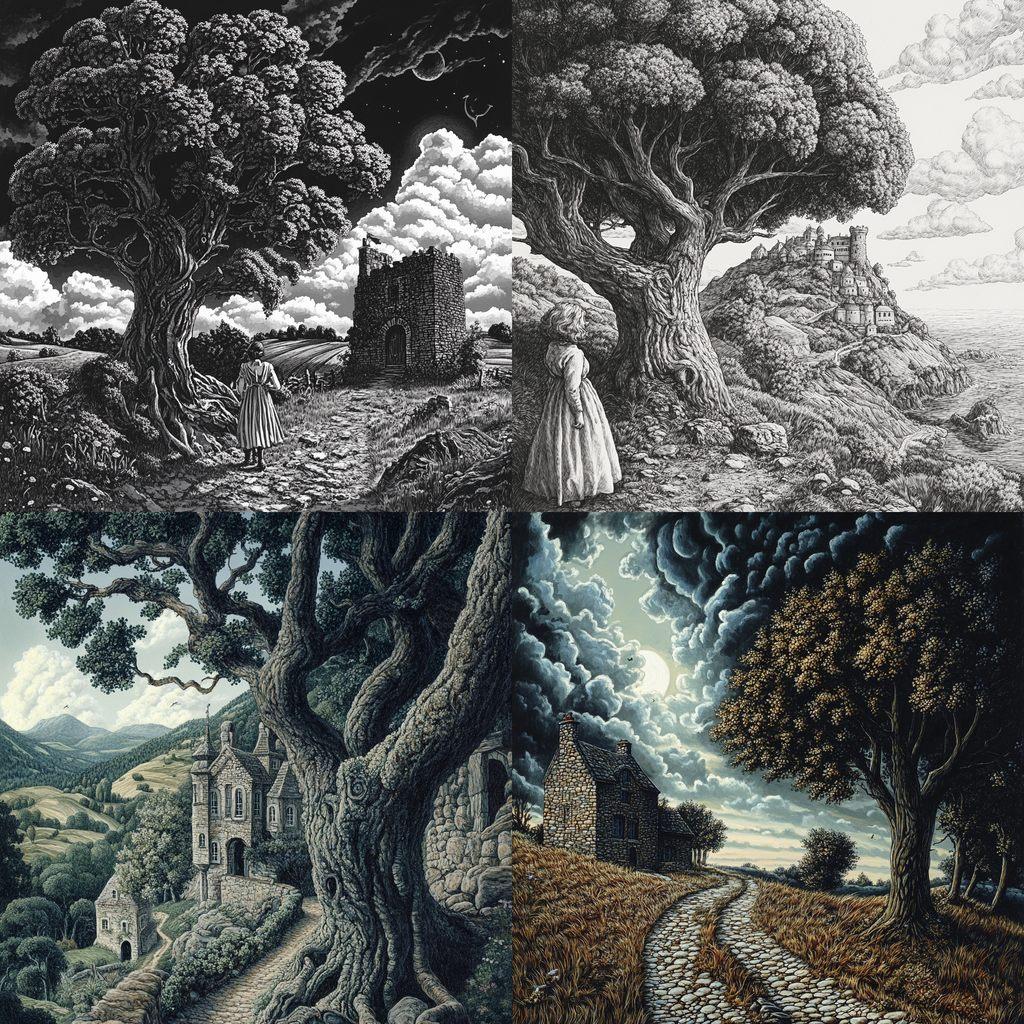 Douglas Smith style, Midjourney V6.1, render 1 of 4