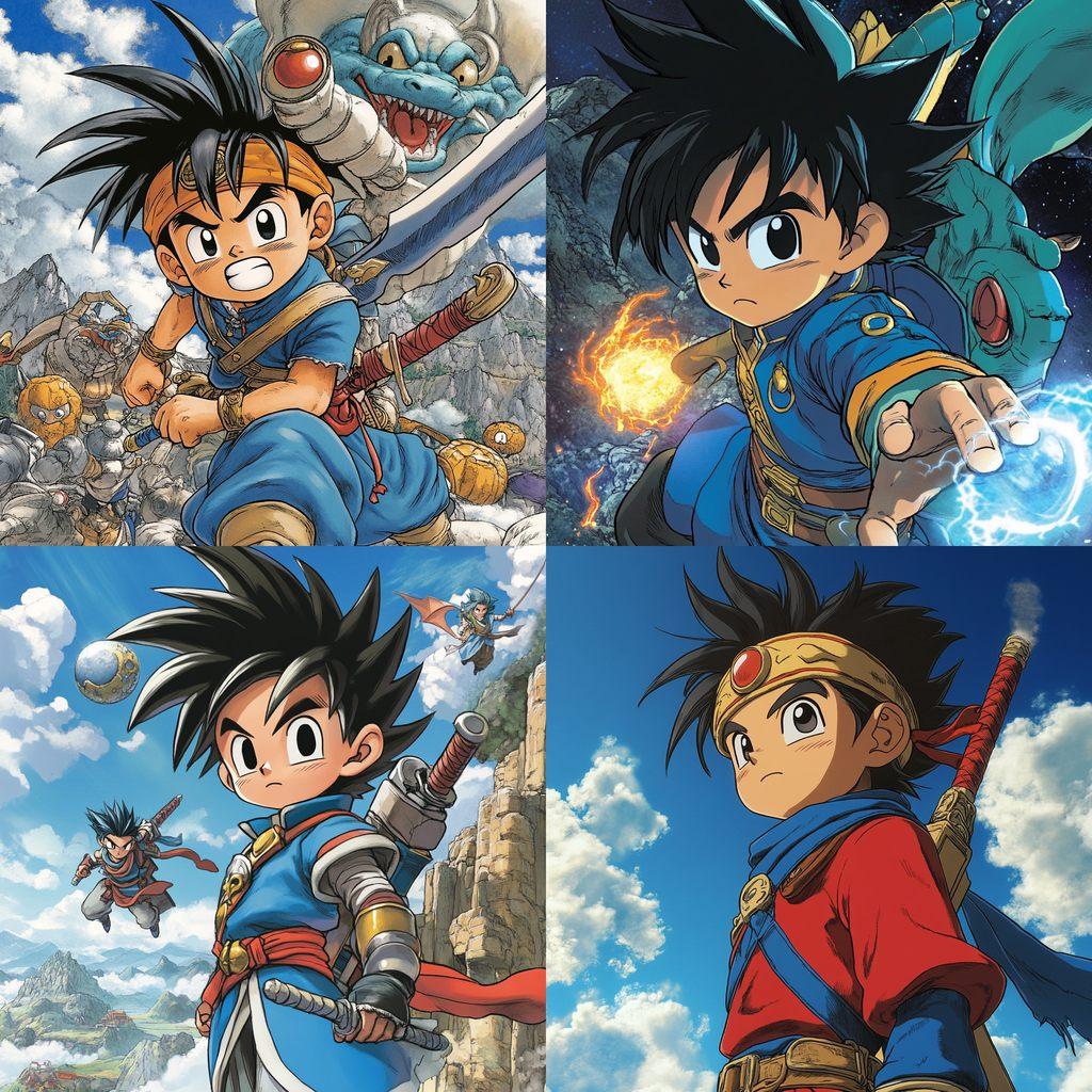 Dragon Quest: The Adventure of Dai style, Midjourney V6.1, render 1 of 4
