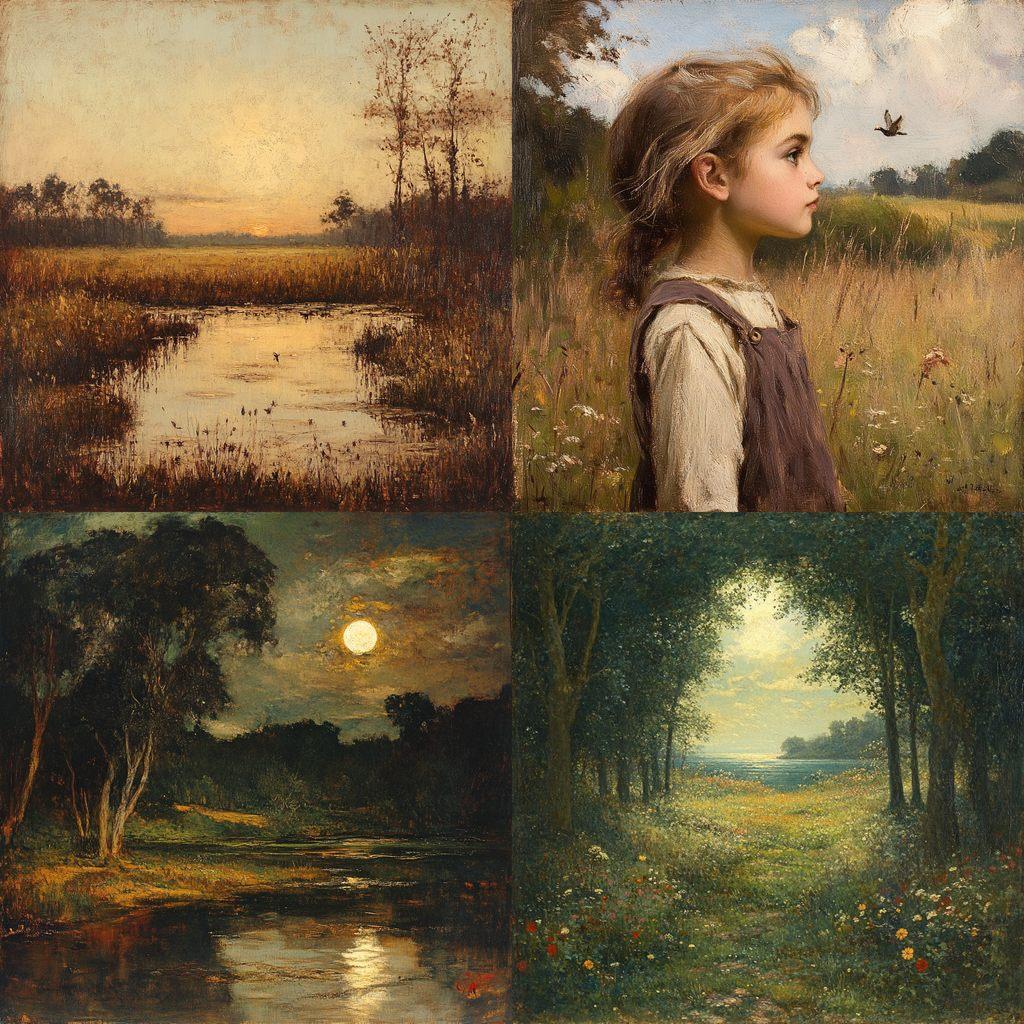 Dwight William Tryon style, Midjourney V6.1, render 1 of 4