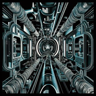 Neon Lithocircuit style, Midjourney V6.1: technical infrastructure blueprint schematics