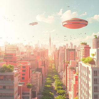 Olive Etching Tableau style, Midjourney V6.1: megacity with futuristic bioarchitecture