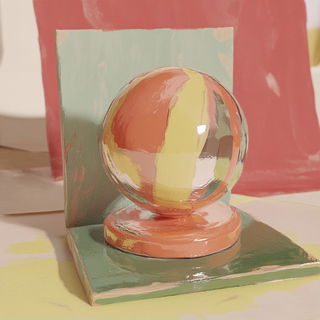 Lanternstone Lithodrama style, Midjourney V6.1: abstract 3D render
