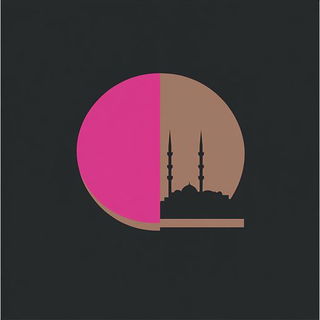 Photocopy Bloom Residue style, Midjourney V6.1: bold minimalist logo design for Istanbul city municipal services