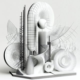 Chrome Ribbon Risoform style, Midjourney V6.1: abstract 3D render