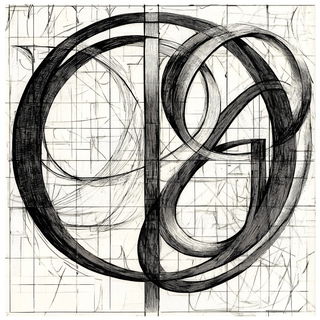 Chrome Ribbon Risoform style, Midjourney V6.1: typographic composition with large letters