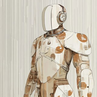 Rimebeam Coast style, Midjourney V6.1: concept art character design of retropunk steam knight