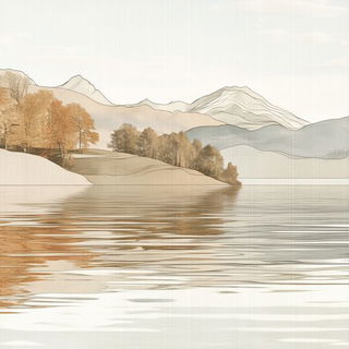 Rimebeam Coast style, Midjourney V6.1: realistic landscape photograph of quiet dawn