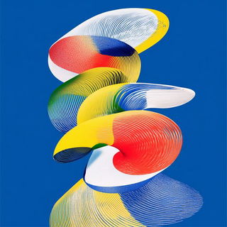 Prismatic Grotto style, Midjourney V6.1: abstract 3D render