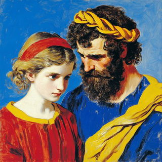 Prismatic Grotto style, Midjourney V6.1: classical 18th-century oil painting
