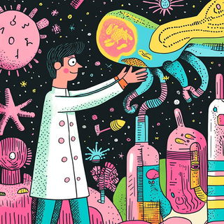 Insectarium Architecture style, Midjourney V6.1: editorial illustration for popular scientific magazine cover