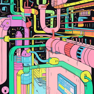 Insectarium Architecture style, Midjourney V6.1: technical infrastructure blueprint schematics