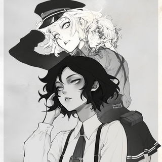 Lanterncut Cinema style, Midjourney V6.1: black-and-white manga comic strip
