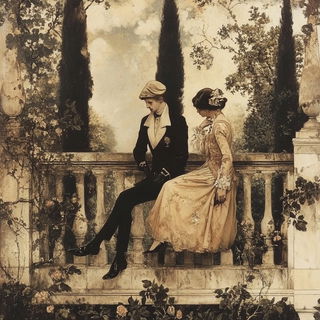 Lanterncut Cinema style, Midjourney V6.1: classical 18th-century oil painting