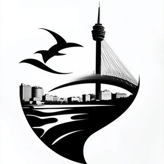 Mountainflora Chromoxylography style, Midjourney V6.1: bold minimalist logo design for Istanbul city municipal services