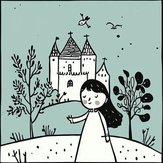 Floraeronautica style, Midjourney V6.1: retro fairy-tale illustration
