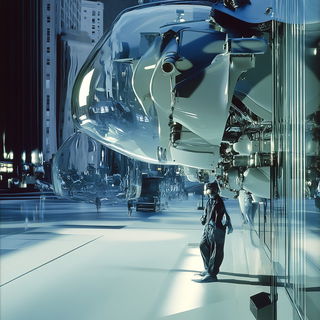 Pagoda Billboard Atelier style, Midjourney V6.1: cinematic shot from sci-fi movie