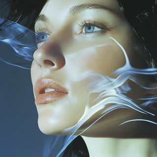 Pagoda Billboard Atelier style, Midjourney V6.1: photographic portrait of female protagonist