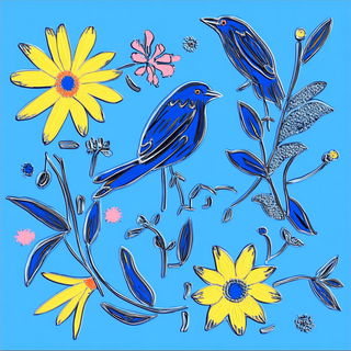 Flamehydrographica style, Midjourney V6.1: traditional folk art