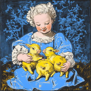 Flamehydrographica style, Midjourney V6.1: classical 18th-century oil painting