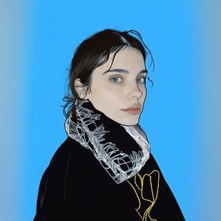 Flamehydrographica style, Midjourney V6.1: photographic portrait of female protagonist