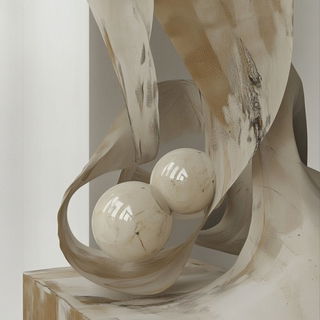 Crosstint style, Midjourney V6.1: abstract 3D render
