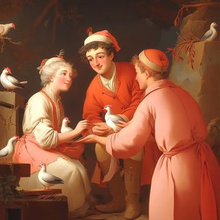 Lighttrail Cutroom style, Midjourney V6.1: classical 18th-century oil painting