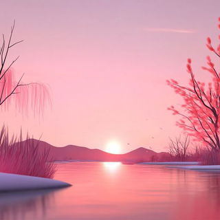 Lighttrail Cutroom style, Midjourney V6.1: realistic landscape photograph of quiet dawn