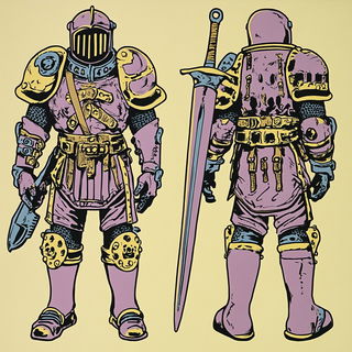 Sulfur Mist Convoy style, Midjourney V6.1: concept art character design of retropunk steam knight