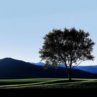 Gale Noir Manga style, Midjourney V6.1: realistic landscape photograph of quiet dawn