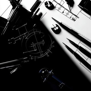 Gale Noir Manga style, Midjourney V6.1: technical infrastructure blueprint schematics