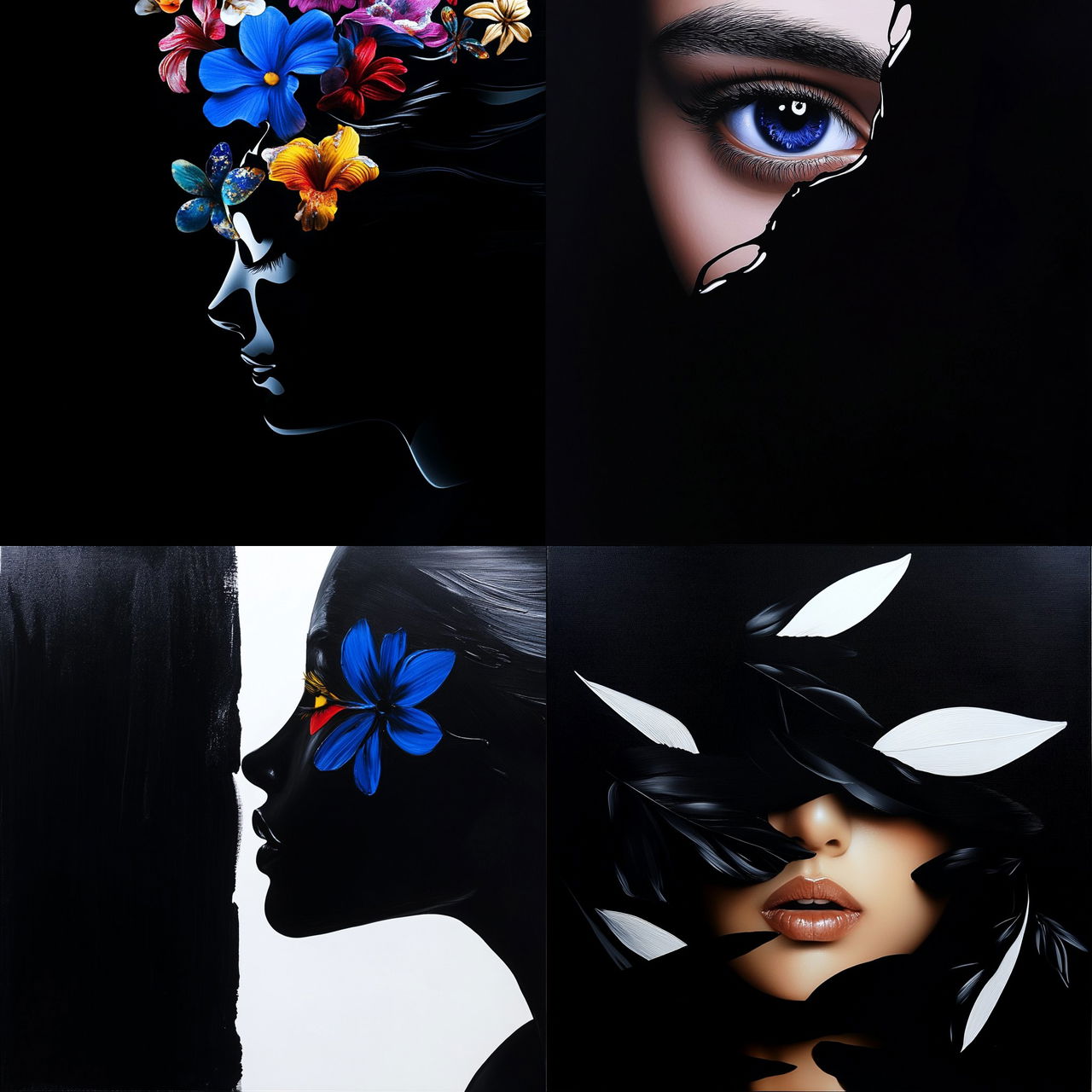 Gale Noir Manga style, Midjourney V6.1, render 1 of 4
