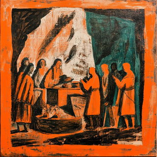 Blazonframe style, Midjourney V6.1: classical 18th-century oil painting
