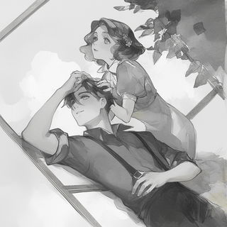 Tessellore style, Midjourney V6.1: black-and-white manga comic strip