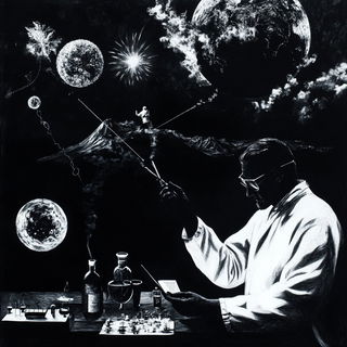 Inkhide style, Midjourney V6.1: editorial illustration for popular scientific magazine cover