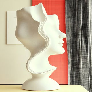 Kakemono Drift style, Midjourney V6.1: abstract 3D render