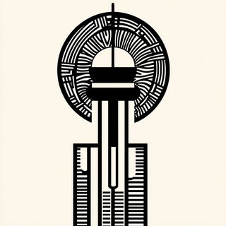 Ornamenterrestrial style, Midjourney V6.1: bold minimalist logo design for Istanbul city municipal services